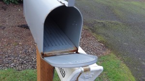 On Saturdays our mailboxes may be nice and empty.