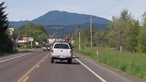 Marys Peak, seen from the road heading to Philomath.