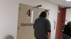 The sleep driving trial was scheduled for Courtroom 4 but did not happen. 