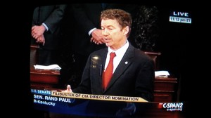 C-SPAN 2 covered the filibuster live.