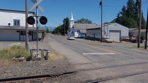 Downtown Crabtree: Its history is linked to the railroad.