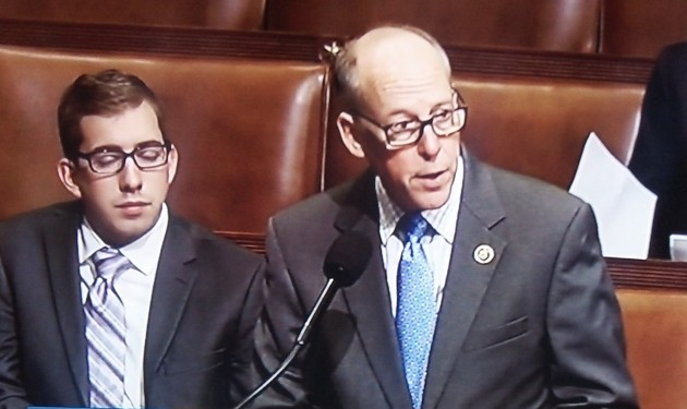 Rep. Greg Walden in a TV shot from November. This week he talked about Harney County.